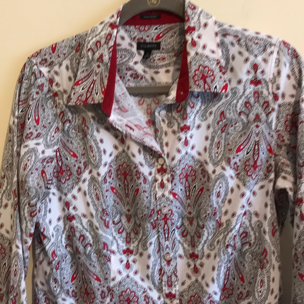 Talbots Wrinkle Resistant Button-Down Blouse - image 2